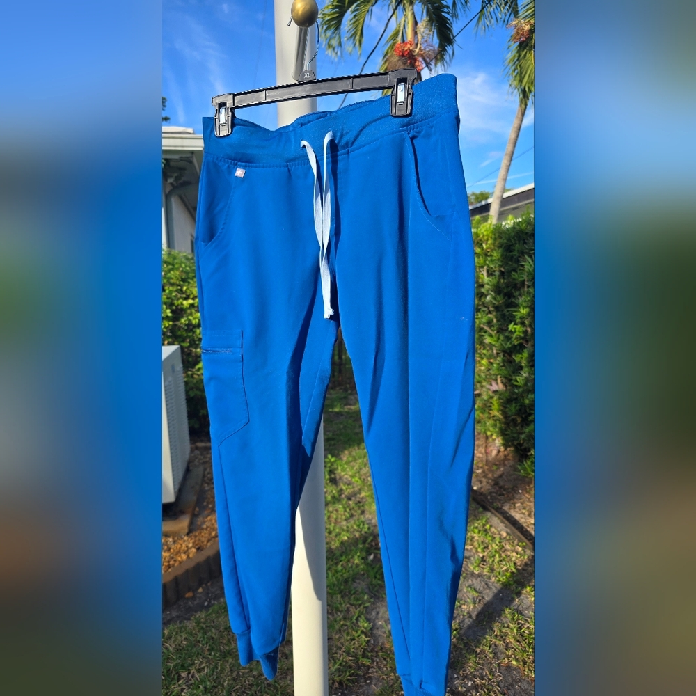 Blue figs jogger scrub pants